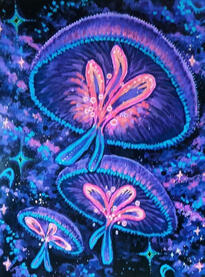 The Jellies, 2nd place mixed media, 2025