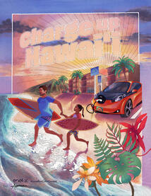 Charge Up Hawai'i: Enel X Coloring Contest entry, Summer 2020